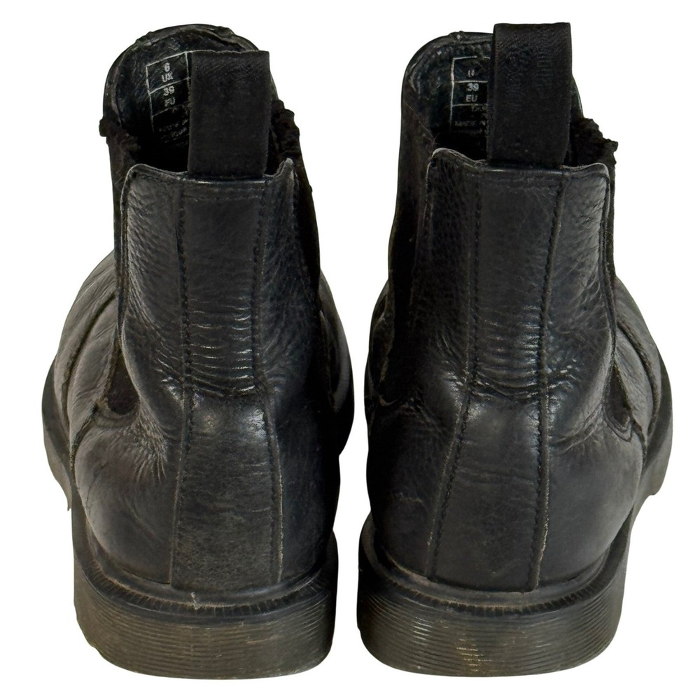Dr Martens 2976 Chelsea Boots Black Leather Pull On Womens 8 Mens 7 EU 39 - Picture 4 of 11